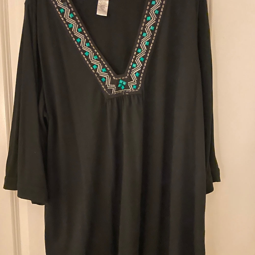 1x tunic/beach cover up top with beading